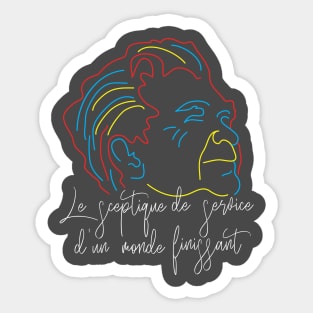 A tribute to Cioran Sticker